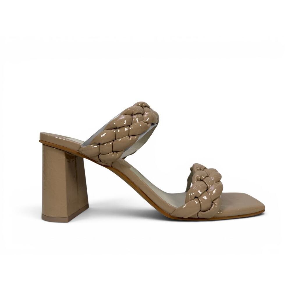 Dolce Vita Paily Sandal Neutral Beige Braided Two Straps Square Toe 8.5